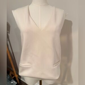A New Day Cream V-Neck Blouse